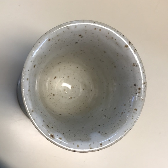 Vintage Studio Pottery Goblet/Chalice with Leaf Design - Picture 3 of 6